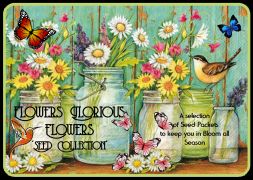 10 Seed Pkts - (Xmas) Gift Box Collection, 'Flowers, Flowers, Flowers'..(10 Seed Pkts)